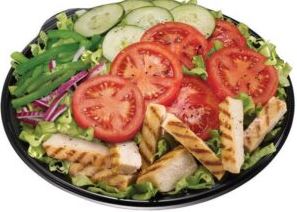 Subway salad menu 