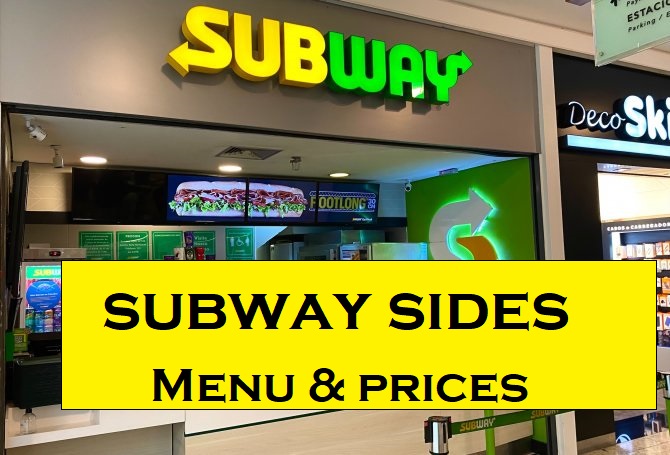 subway sides menu
